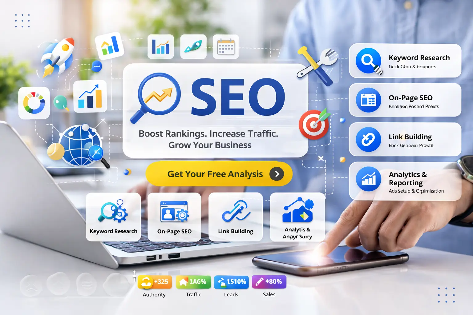 SEO services showcase